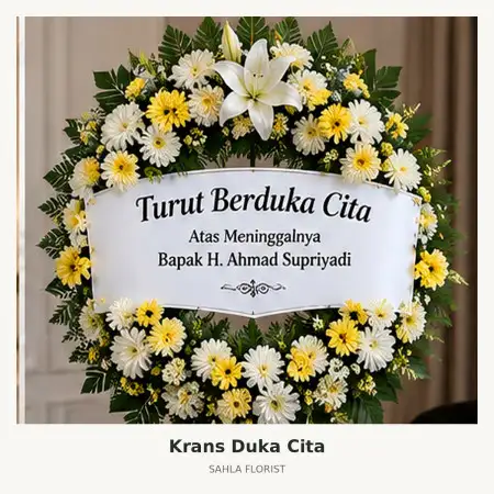 Krans Bunga Duka Balai Kartini