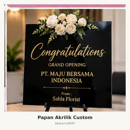 Papan Bunga Akrilik Balai Kartini
